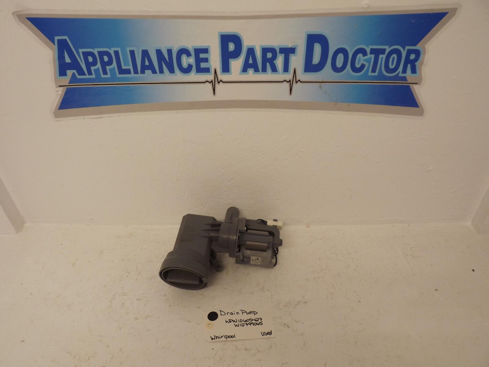 Whirlpool Washer WPW10605427 W10799065 Drain Pump Used Whirlpool Washer WPW10605427 W10799065 Drain Pump Used